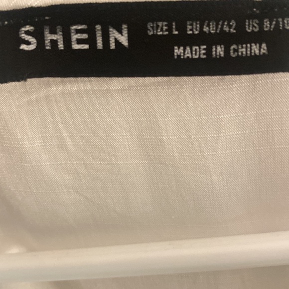 Shein White long sleeved mini dress - Picture 6 of 6